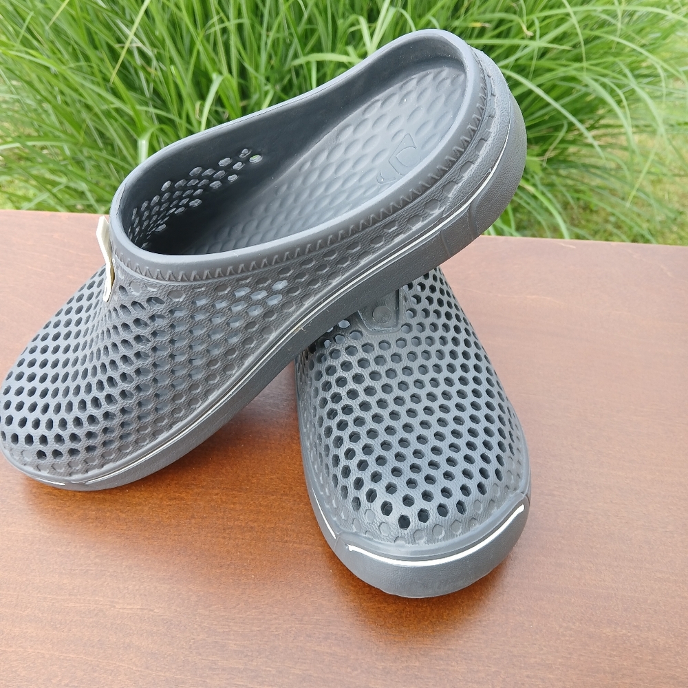 Gray Slip-On Clogs